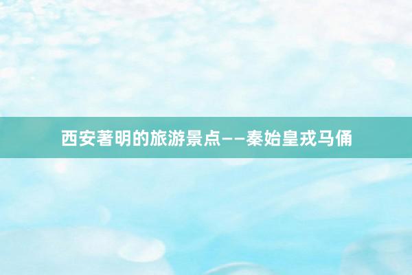 西安著明的旅游景点——秦始皇戎马俑